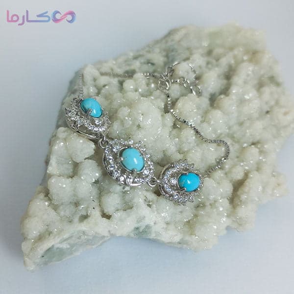 دستبند فیروزه زنانه (کد 3012)