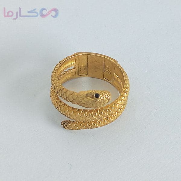 انگشتر زنانه طلا روس (کد 1503) — تصویر ۴