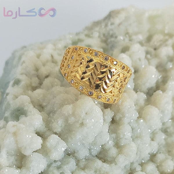 انگشتر زنانه طلا روس (کد 1504)