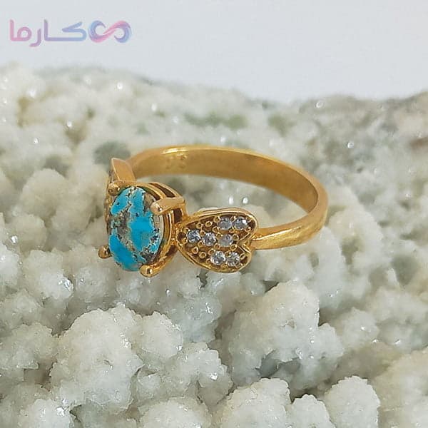 انگشتر فیروزه زنانه (کد 1037) — تصویر ۱۲