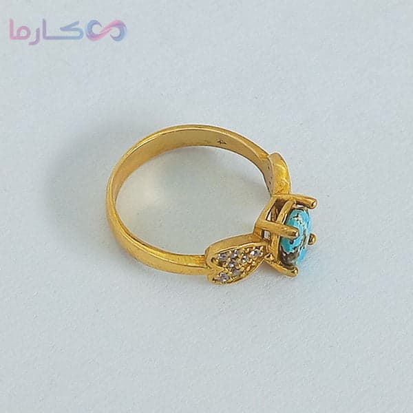 انگشتر فیروزه زنانه (کد 1037) — تصویر ۹