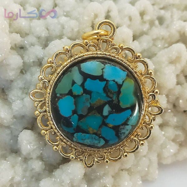 پلاک فیروزه زنانه (کد 1304)