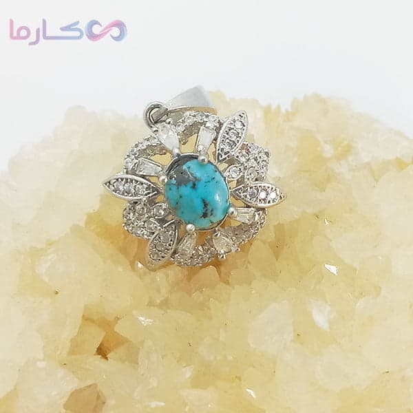 پلاک فیروزه زنانه (کد 1306) — تصویر ۳