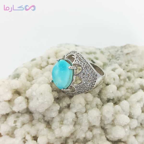 انگشتر فیروزه زنانه (کد 1042) — تصویر ۴