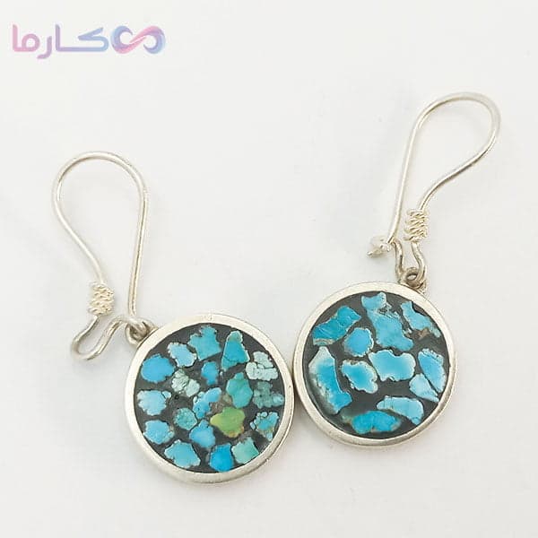گوشواره زنانه مدل فیروزه کوب (کد 7011) — تصویر ۶