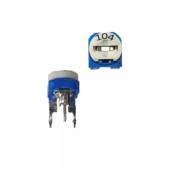 پتانسیومتر 100 کیلو اهم خوابیده