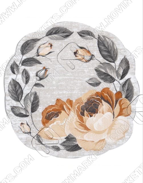 فرش سه بعدی زرباف طرح پرنیا دایره