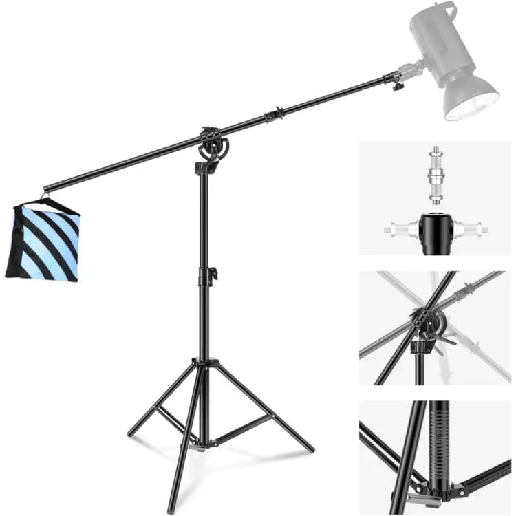 سه پایه نور نیور NEEWER 2-IN-1 ST-CB PHOTO LIGHT STAND BOOM ARM — تصویر ۱۰