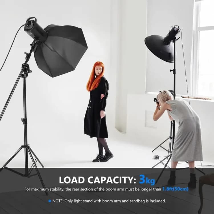 سه پایه نور نیور NEEWER 2-IN-1 ST-CB PHOTO LIGHT STAND BOOM ARM — تصویر ۹