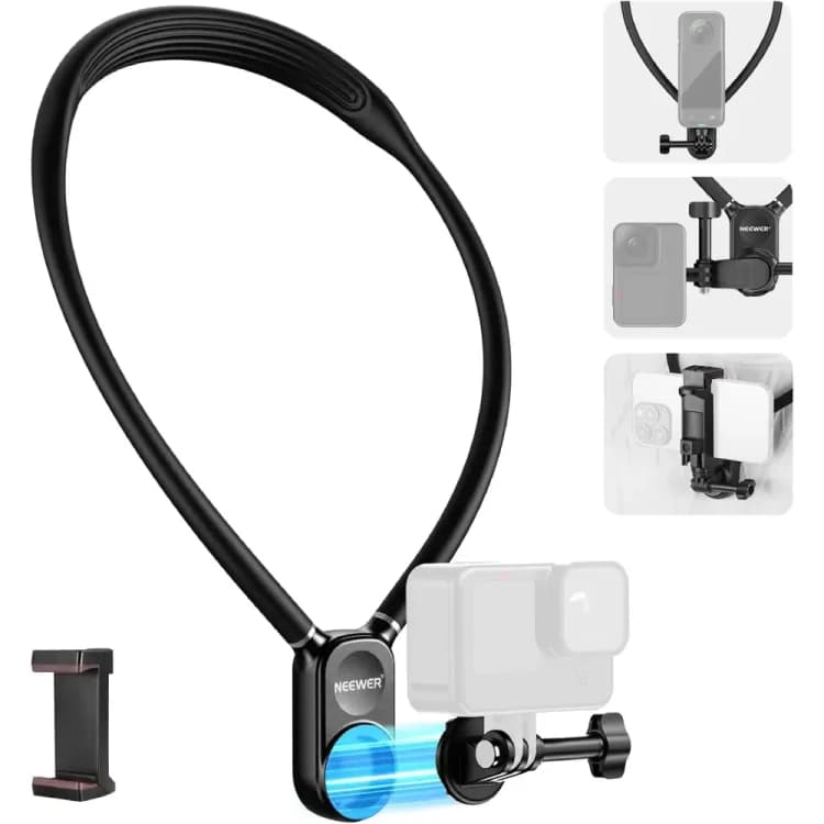 هولدر گردنی نیورNEEWER GP15 MAGNET POV/VLOG NECK MOUNT