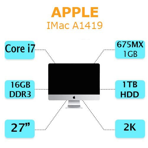 آل این وان آی مک استوک Apple iMac A1419 پردازنده i7 نسل 4 — تصویر ۱۱