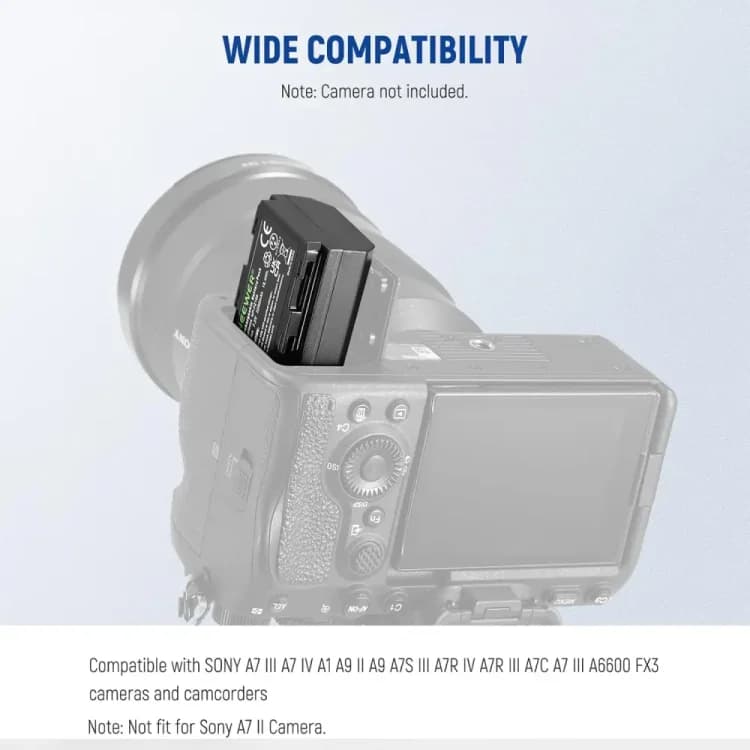 کیس شارژر و باتری دوربین نیور NEEWER NP-FZ100 MULTI FUNCTION BATTERY CHARGER CASE + 2×NP-FZ100 BATTERY — تصویر ۶