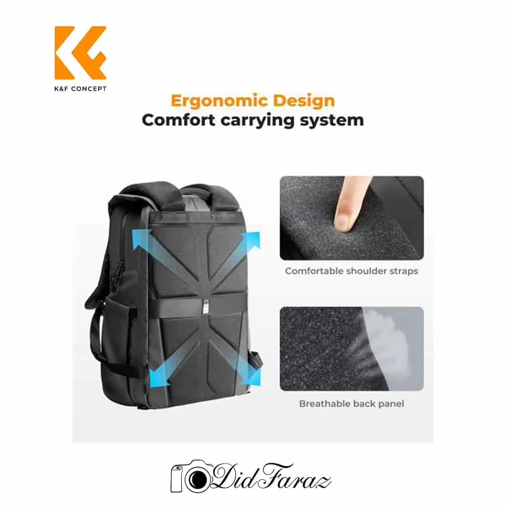 کوله پشتی دوربین کی اند اف K&F Concept KF13.087AV11 Camera Backpack — تصویر ۸