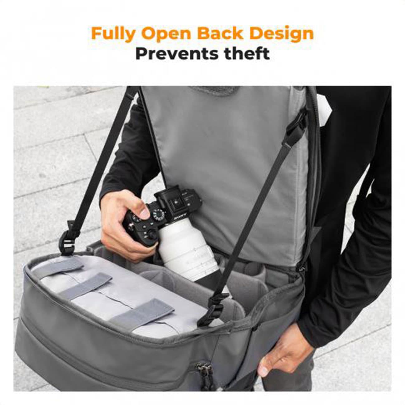 کوله پشتی دوربین کی اند اف K&F Concept KF13.087AV11 Camera Backpack — تصویر ۵
