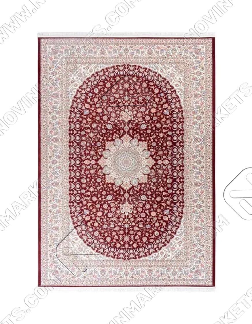 فرش محتشم تندیس کد ۲۰NC0030 لاکی ۱۵۰۰ شانه