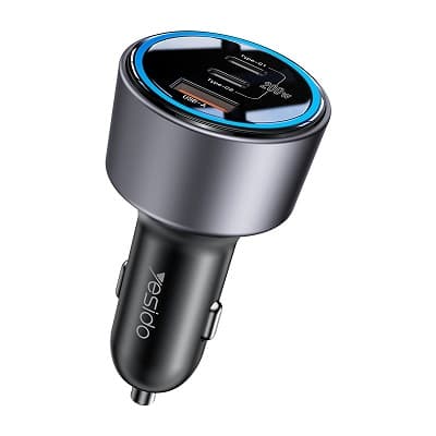 شارژر فندکی سوپر فست شارژ یسیدو مدل YESIDO Y59 100W