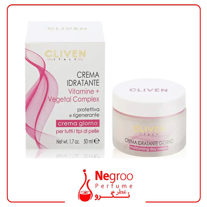 کرم مرطوب کننده و ویتامینه روز کلیون 50 میل Cliven Crema Idratante Vitamine اورجینال — تصویر ۴