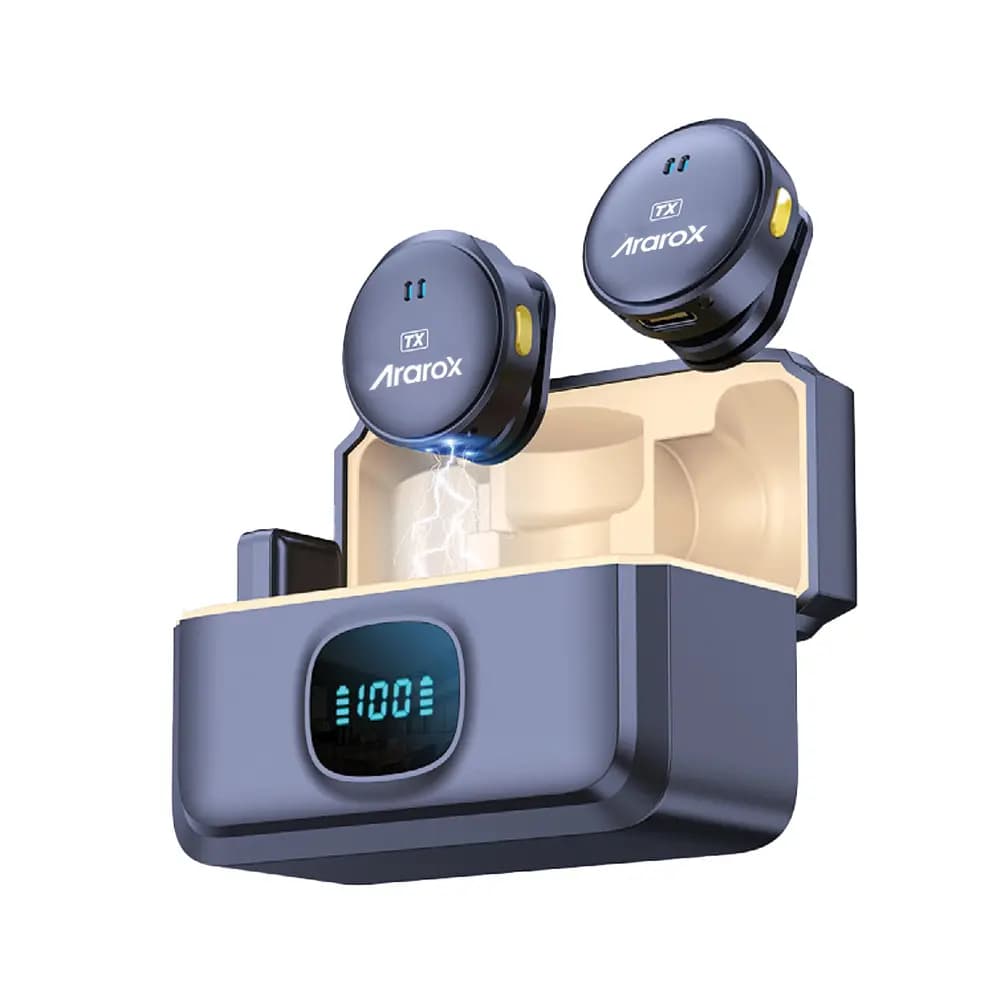 میکروفون بی سیم آراروکس Ararox Q8 Lightning Wireless Microphone(لایتنینگ) — تصویر ۱۰