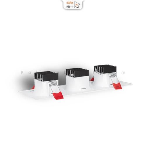چراغ سقفی توکار سولاریس 5×3 وات پارس شعاع توس — تصویر ۷