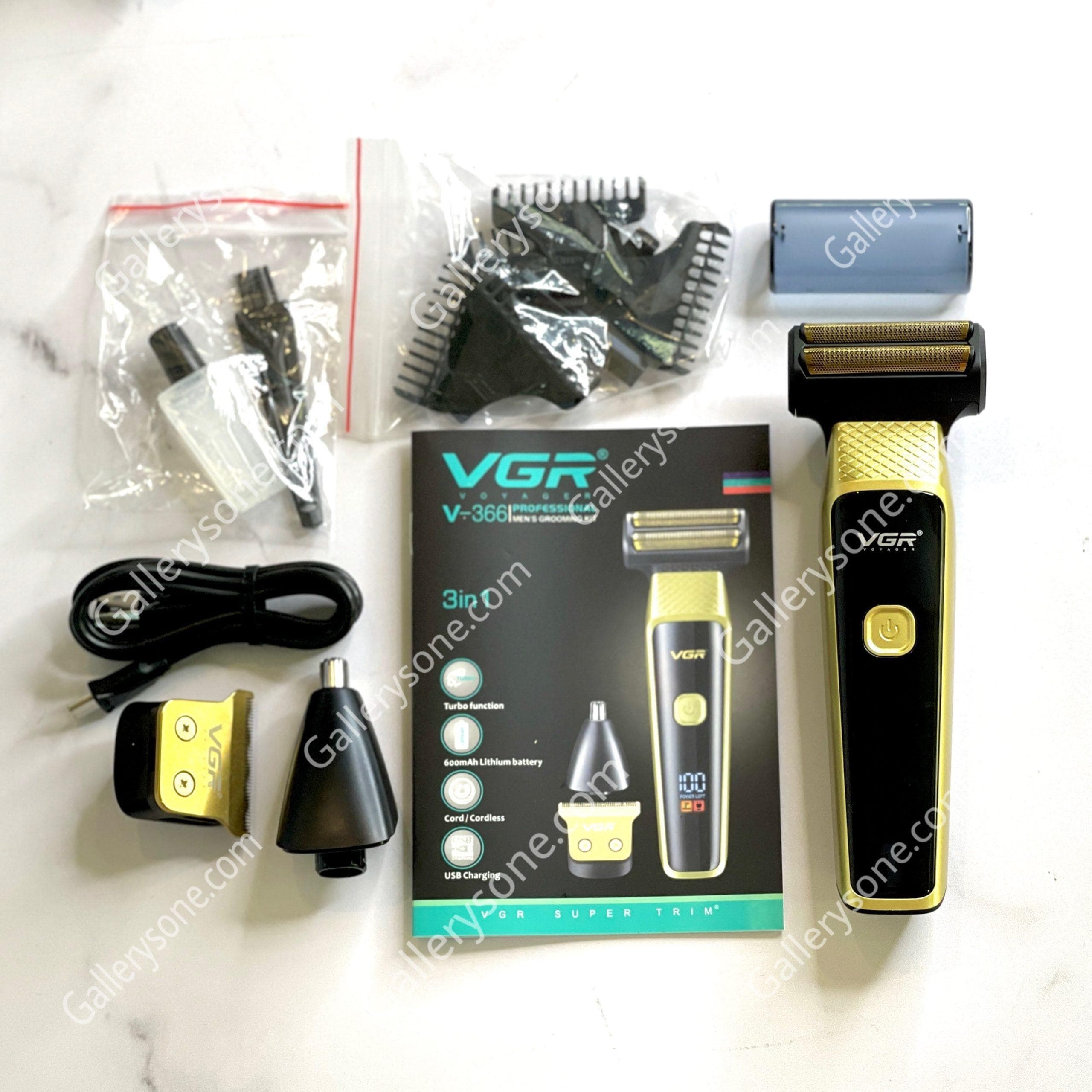 ماشین اصلاح وی جی آر مدل VGR V-366 با تکنولوژی برش مستقیم و ضد آب