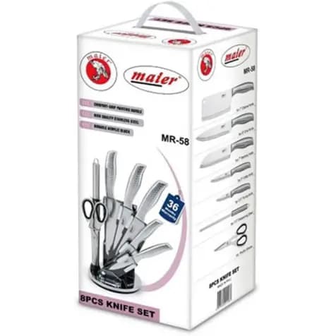 سرویس چاقو آشپزخانه 8 پارچه مایر MR-58 — تصویر ۴