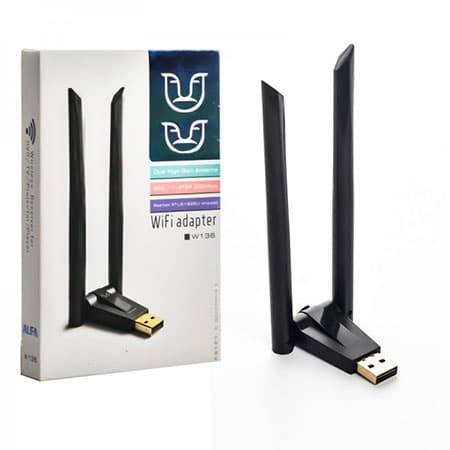 کارت شبکه USB دو آنتن نوناپ مدل W-136 — تصویر ۷