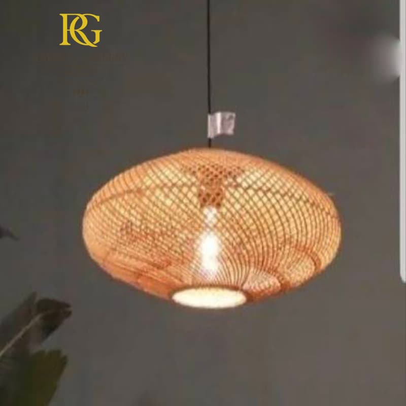 لوستر حصیری مدل فانوسی