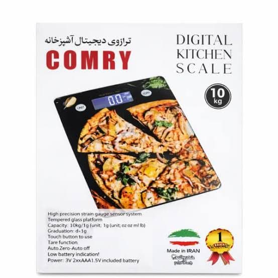 ترازو اشپزخانه دیجیتال 10kgگرم کمری COMRY — تصویر ۸