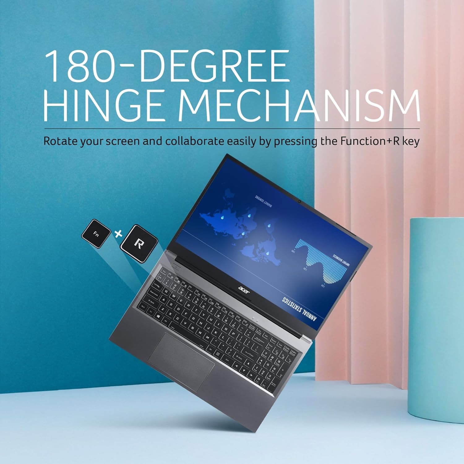 لپ تاپ ایسر ASPIRE LITE 15 ACER R5 7430U-16GB-512GB-INTEL-15.6″ FHD IPS – RGB — تصویر ۸