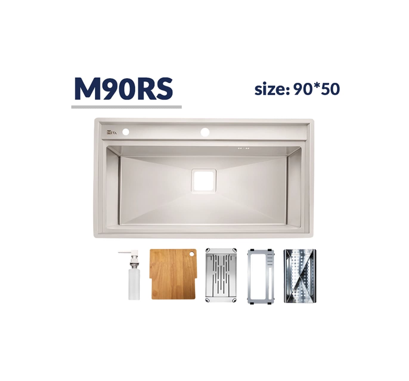 سینک ظرفشویی متا روکار مدل M90RS — تصویر ۲