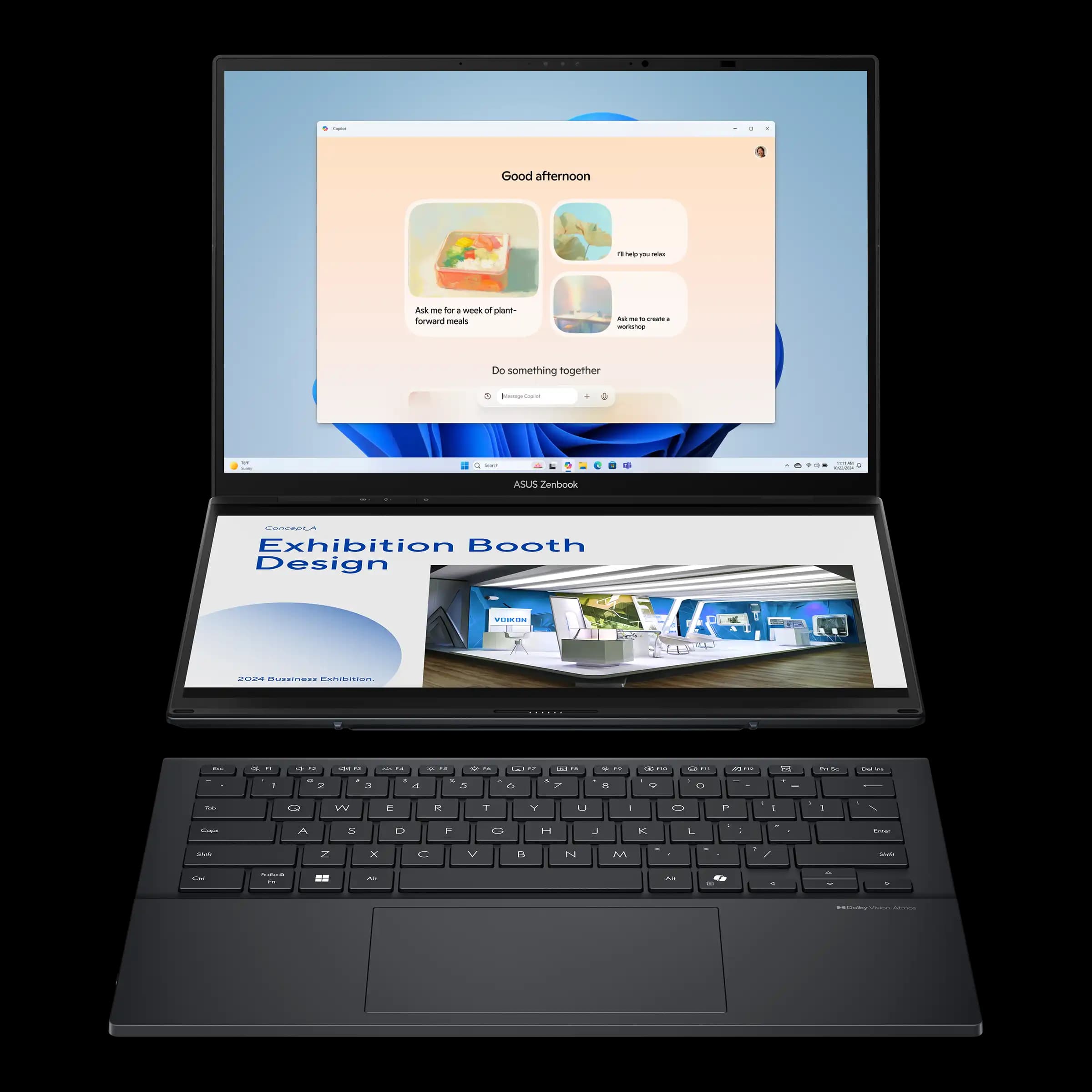 لپ تاپ ایسوس ZENBOOK UX8406MA ULTRA7 155H-16GB-1TB-INTEL-OLED 3K