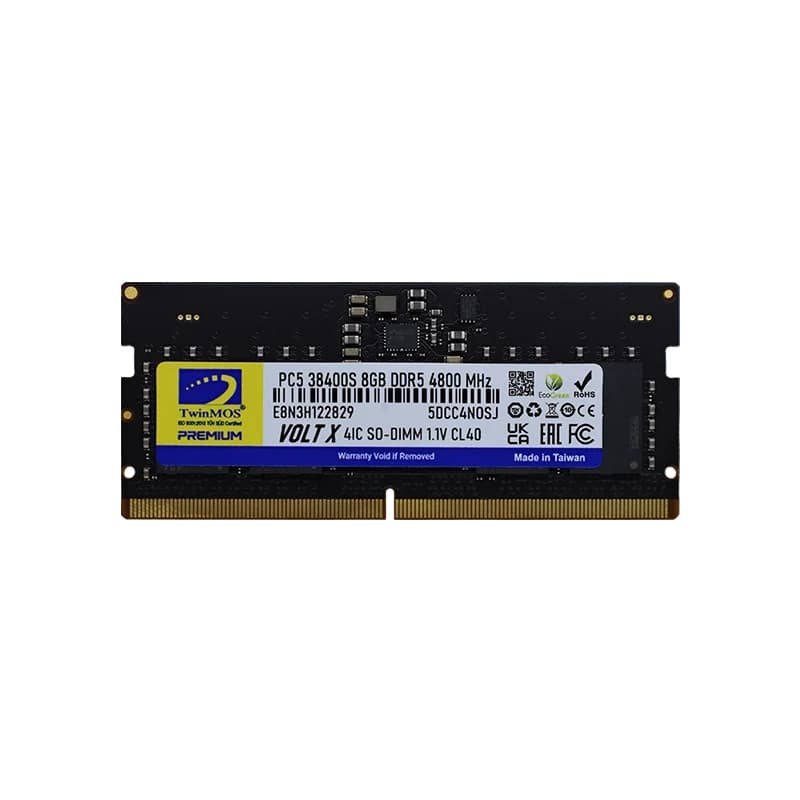 حافظه رم دسکتاپ توین موس VOLTX DDR5 فرکانس 4800 مگاهرتز CL40 ظرفیت 8 گیگابایت — تصویر ۱۰