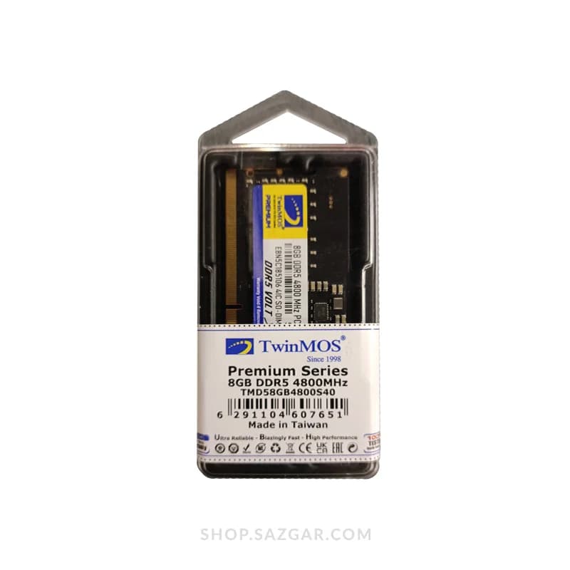 حافظه رم دسکتاپ توین موس VOLTX DDR5 فرکانس 4800 مگاهرتز CL40 ظرفیت 8 گیگابایت — تصویر ۱۱