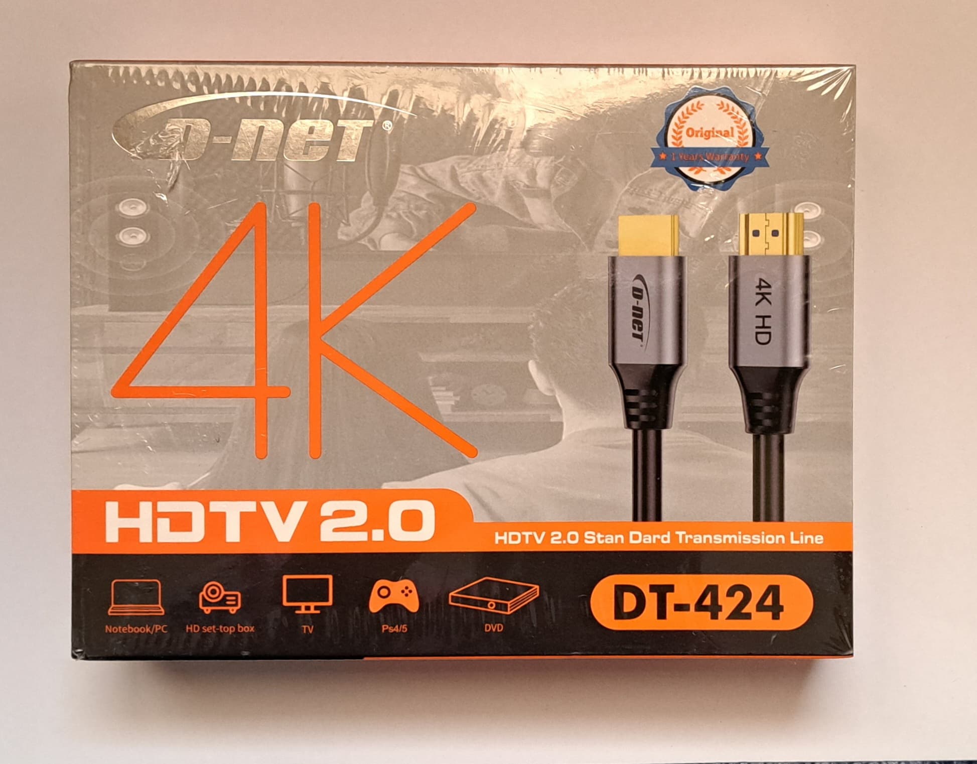 کابل HDMI 2.0 دی‌نت (D-net) مدل DT-424 طول ۵ متر (اصلی) — تصویر ۵