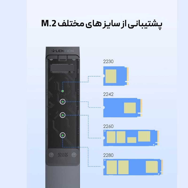 مبدل USB A/USB C به C9B NVMe M.2 SSD — تصویر ۸