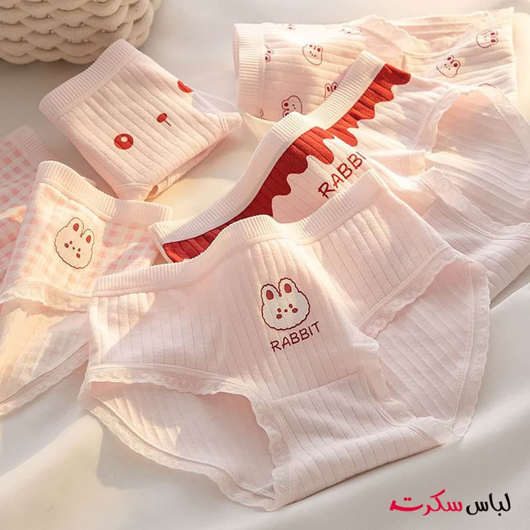 شورت نخی وارداتی rabbit پک 2 عددی ls2629 — تصویر ۲
