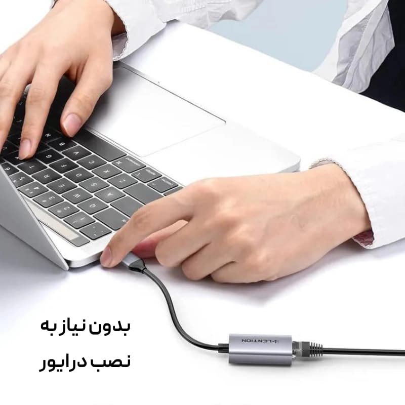 مبدل USB A به HU604 Gigabyte RJ45 — تصویر ۵