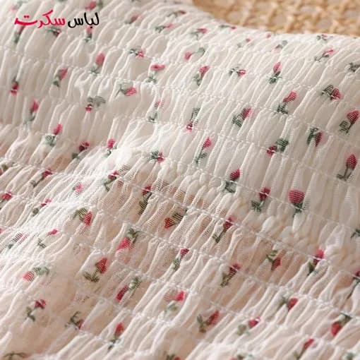 کراپ تاپ فانتزی گلی ls9033 — تصویر ۵