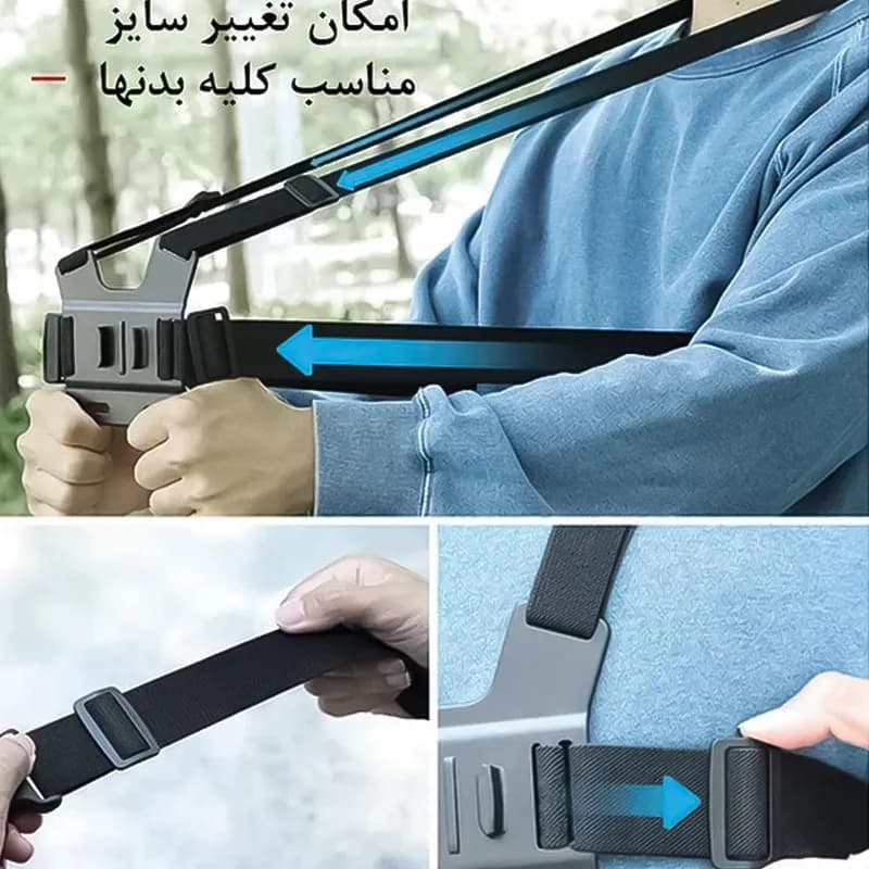هولدر جلیقه ای موبایل و دوربین ورزشی ایکس کین مدل Chest Mount — تصویر ۹