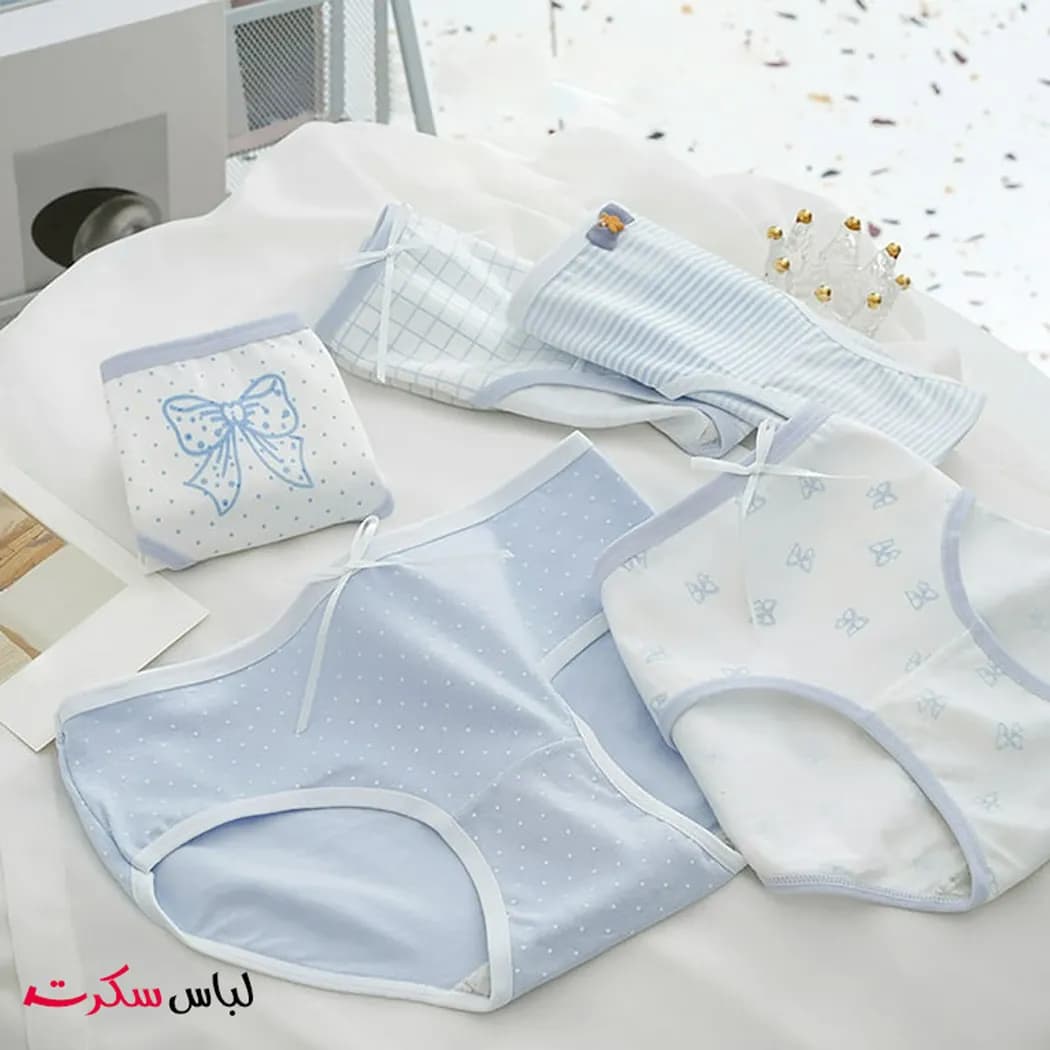 شورت نخی عروسکی پاپیون پک 2 عددی ls2626 — تصویر ۴