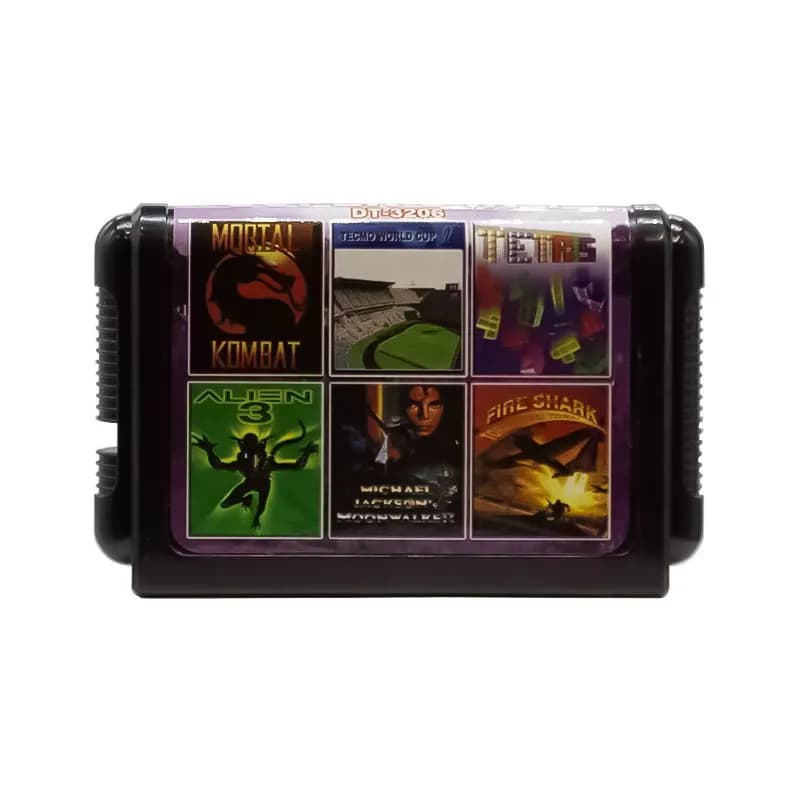 کارتریج شش لبه سگا بازی World Cup 92 / Mortal Kombat / Tetris — تصویر ۲