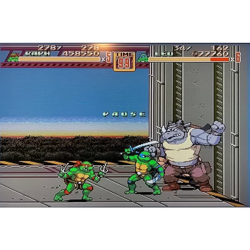 کارتریج سه لبه سگا بازی Super Mario World / Ninja Turtles / Contra 3 — تصویر ۸
