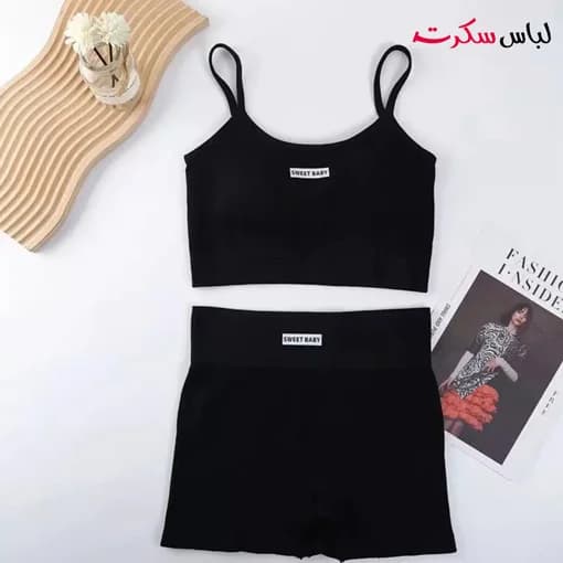 ست نیم تنه و شلوارک ورزشی ls1778 — تصویر ۷