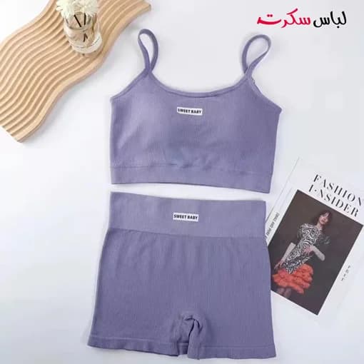 ست نیم تنه و شلوارک ورزشی ls1778 — تصویر ۶