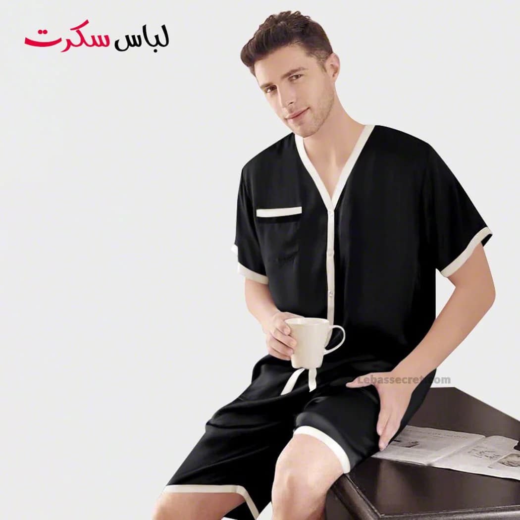 لباس خواب مردانه ساتن ابریشم lebassecret959 — تصویر ۳