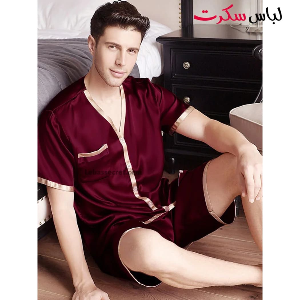لباس خواب مردانه ساتن ابریشم lebassecret959 — تصویر ۷