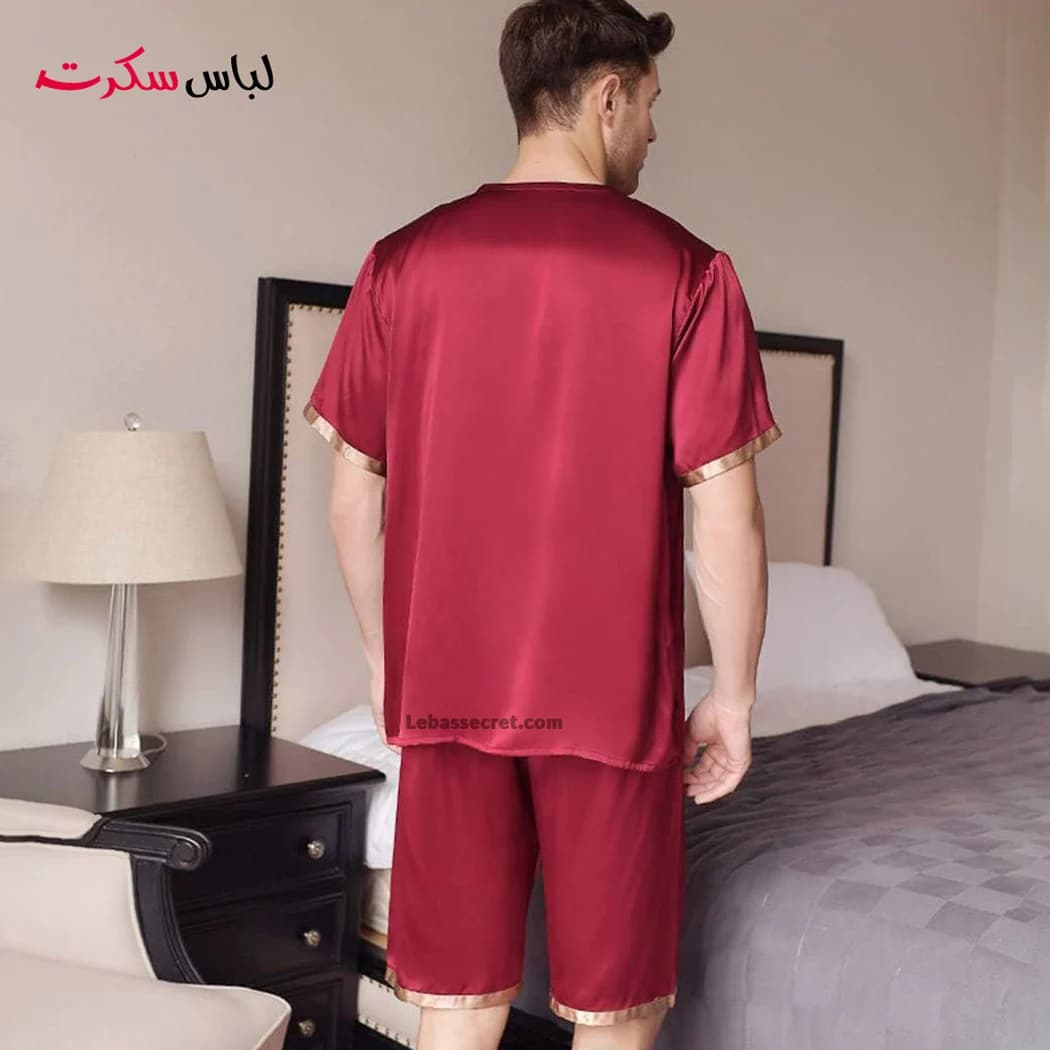 لباس خواب مردانه ساتن ابریشم lebassecret959 — تصویر ۹
