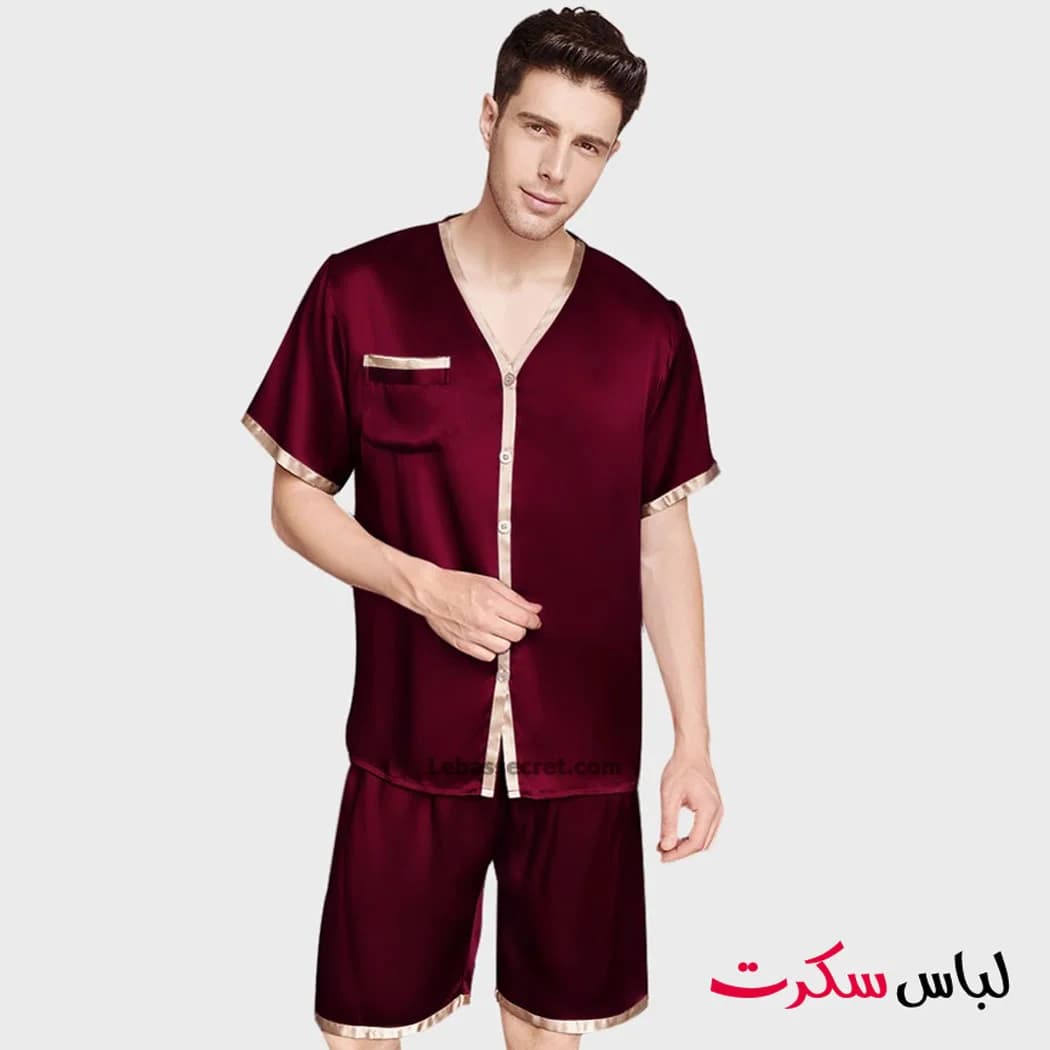 لباس خواب مردانه ساتن ابریشم lebassecret959 — تصویر ۸