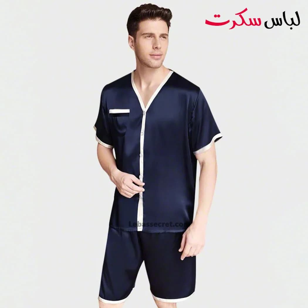 لباس خواب مردانه ساتن ابریشم lebassecret959 — تصویر ۶