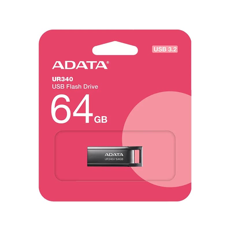 فلش مموری USB3.2 ای دیتا مدل UR340 ظرفیت 64 گیگابایت